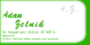 adam zelnik business card